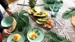 Home visit: create a tropical table setting