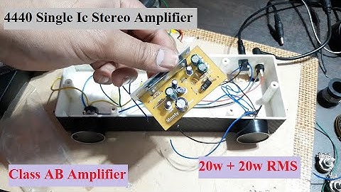 4440 ic Class AB Amplifier Connection & Testing // 4440 IC Stereo Amplifier // The technoboy