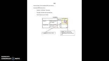 Correlations - Interpreting SPSS output