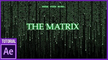 Código Animado en After Effects || THE MATRIX