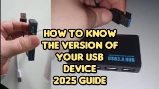 How to check the version of your USB device