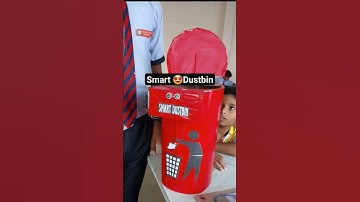 Smart 🤩Dustbin✌️ || code in description #arduinoprojects #engineeringprojects #shorts
