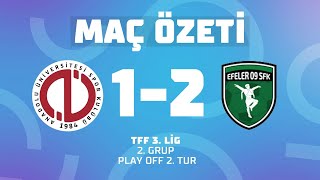 Maç Özeti̇ Tff 3. Lig Play Off 2. Tur Anadolu Üniversitesi 1 - 2 Efeler 09 Spor Futbol Kulübü