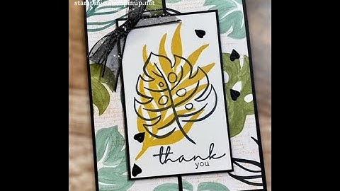 Creating a card using the Artfully Layered Bundle by Stampin