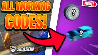 The ONLY Working Rocket League Codes In Season 3! (2 working codes in RL!)