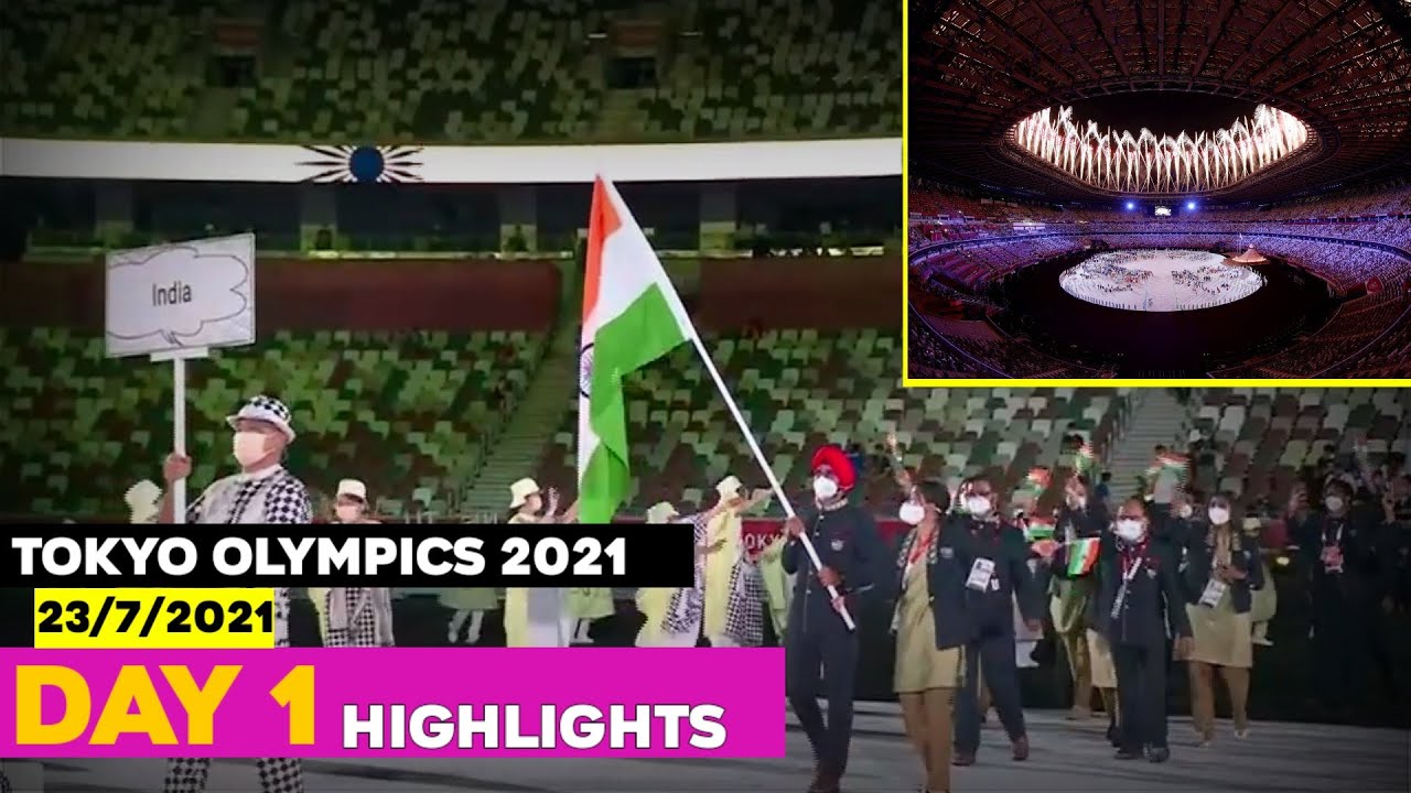 Tokyo Olympics Opening Ceremony 2021 || Olympic Day1 Highlights ...