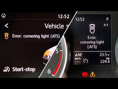 VW Golf MK7 (5G) Error: cornering light (AFS) fix
