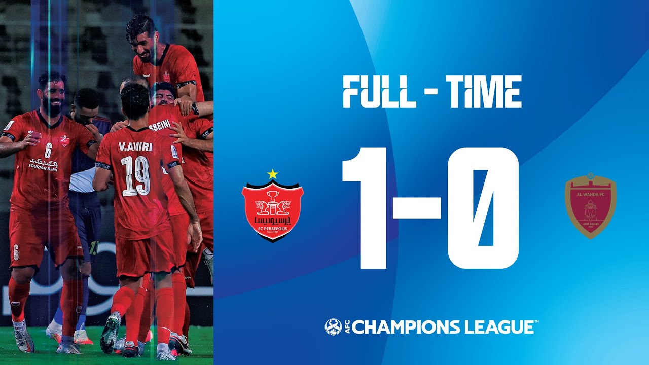 Acl2021 Group E Persepolis Fc Irn 1 0 Al Wahda Fc Uae Youtube