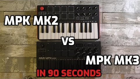 Akai MPK Mini Mk2 vs MPK Mini Mk3 in Less Than 90 Seconds | Nefertiti Gold