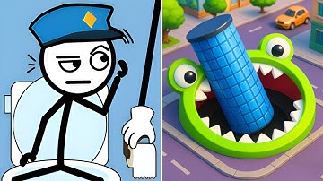 Juice Run vs Hole.io — Max Levels Unlocked Gameplay Fun Mobile Challenge | Satisfying ASMR Android