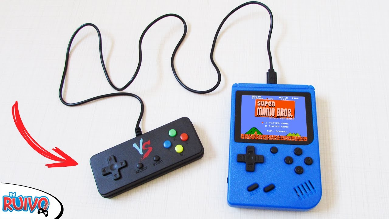 Mini Video Game Portátil Sup C/ 400 jogos + 1 Controle para 2