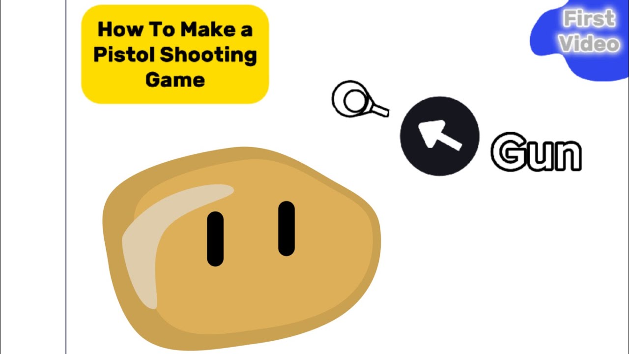 [First Video] How to make a Pistol Shooting game in scratch! | # ...