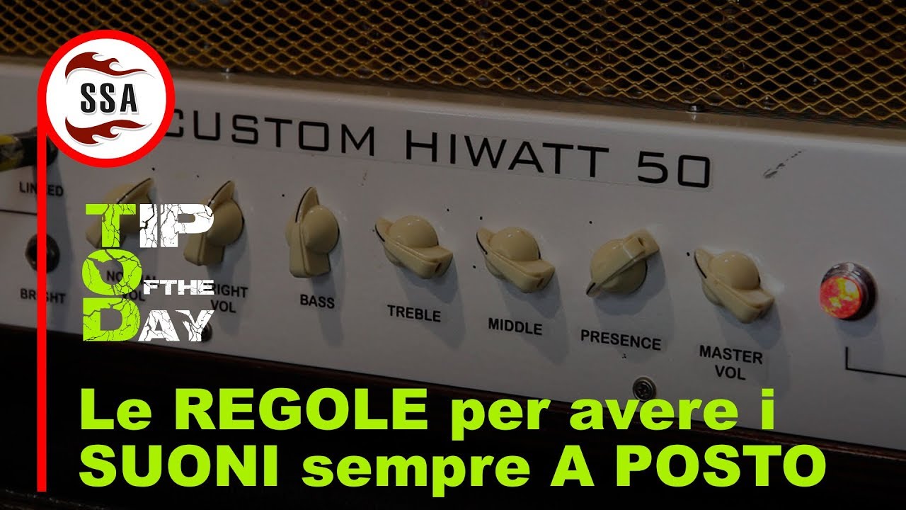Tip Of the Day - Regolare i suoni: come avere i suoni sempre a posto