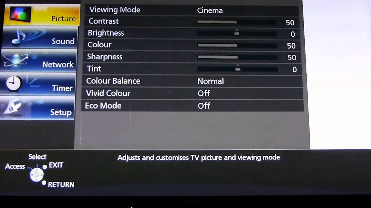 Panasonic THP65ST50A Buzzing & Dull Whites YouTube