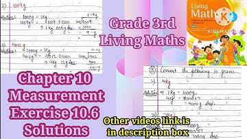 Measurement | Chapter 10 | Class 3 | Living maths 3 | Exercise 10.6 | Mathsadda |