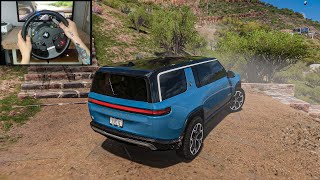 Rivian R1S | Offroading | Forza Horizon 5 | Thrustmaster Steering Wheel