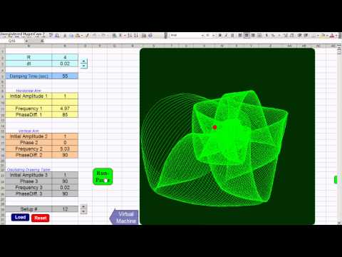 Excel Animated Harmonograph Demo