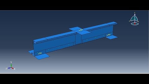 Screw fastened rectangular hollow flange beams with web openings in simulia abaqus.