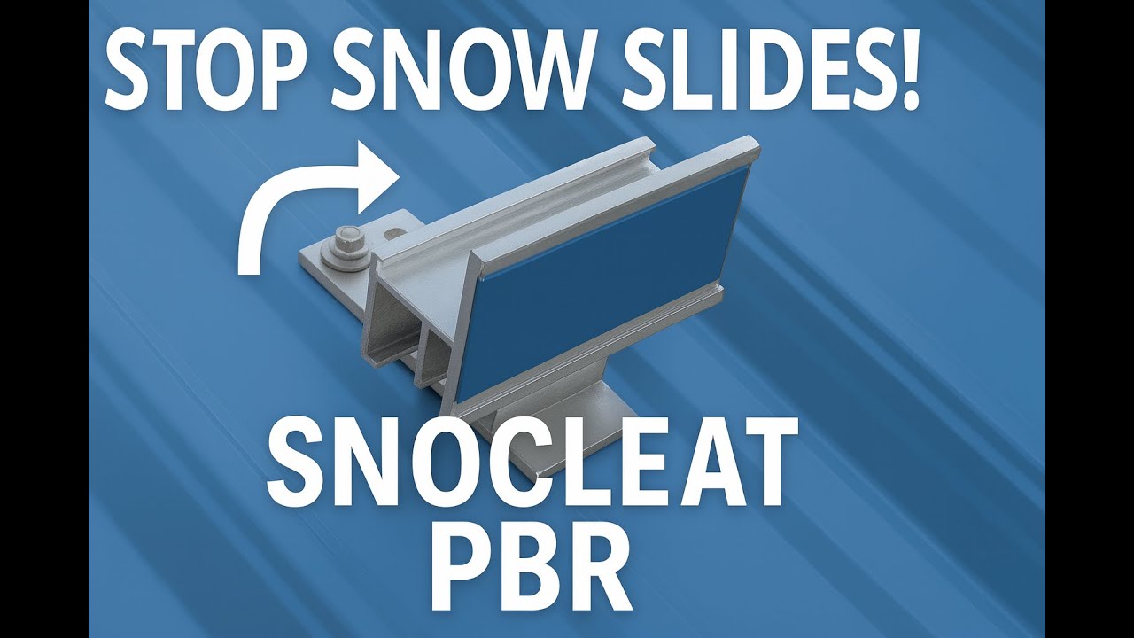The Strongest Snow Guard for PBR Roofs | SnoCleat PBR Install & Benefits