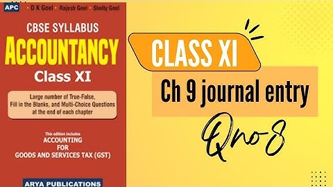 Ques.no 8|D.k Goel|Practical Questions|Books of Original Entry-Journal|Class 11 Accountancy|