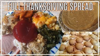 Cooking a Full Thanksgiving Dinner in 4.5 Hours **RELAXING**