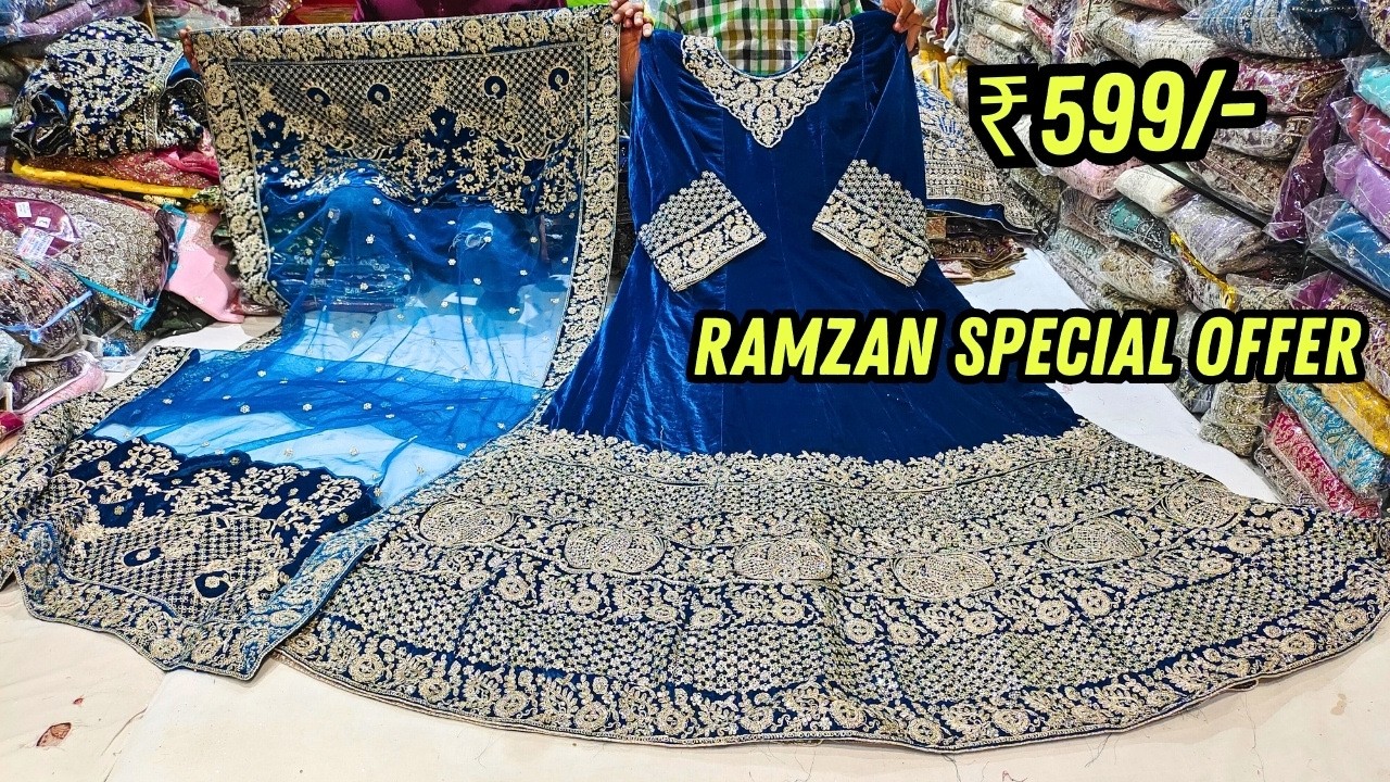 Wedding Dresses ₹599 Me 😍 Single Delivery Farshi Lahenga Garara Hyderabad Shopping