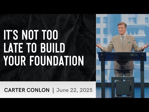It's Not Too Late to Build Your Foundation