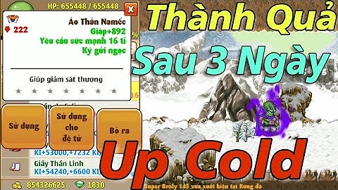 Ngọc Rồng Online - Thành Quả "Lớn" Sau 3 Ngày Up Bên Cold Và Test Dame L7piecel7