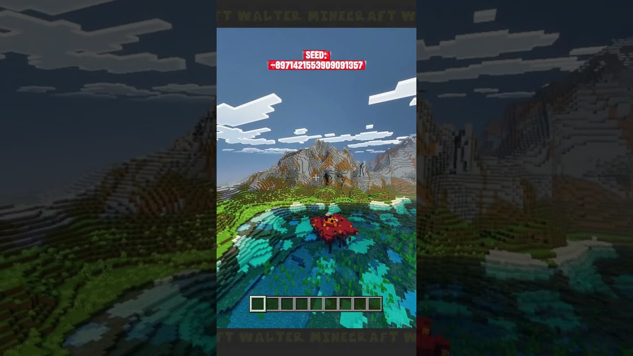 🏡 Идеальный сид для деревни с хижиной ведьмы и порталом | Minecraft Bedrock 