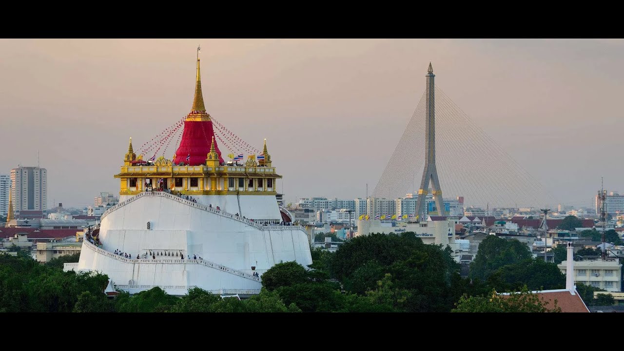 ဘန်ကောက်ရောက်ရင် မဖြစ်မနေသွားလည်သင့်တဲ့ သမိုင်းဝင်တောင်ပေါ်ဘုရား - Golden Mount (Wat Saket)