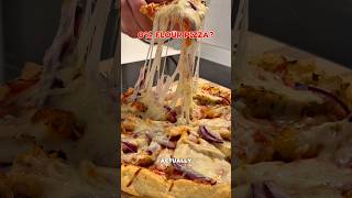 0% Flour Pizza? 🍕 This 3-ingredient Cloud Crust is a game changer! ☁️ #pizza #highprotein