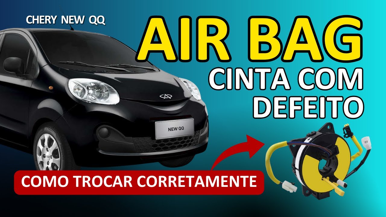 Chery New QQ - Cinta do air bag com defeito. Veja como substituir do jeito certo.