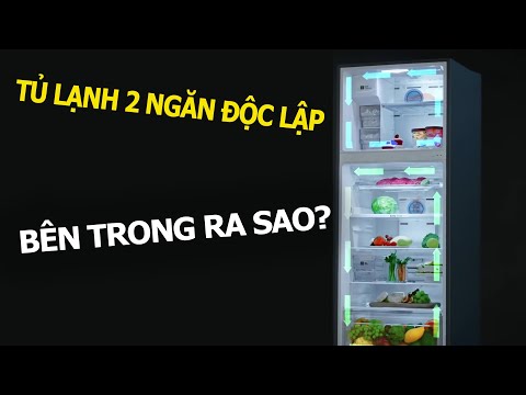 Video Bên Trong Tủ Lạnh 2 Dàn Rời Inverter Gas R600A - youtube