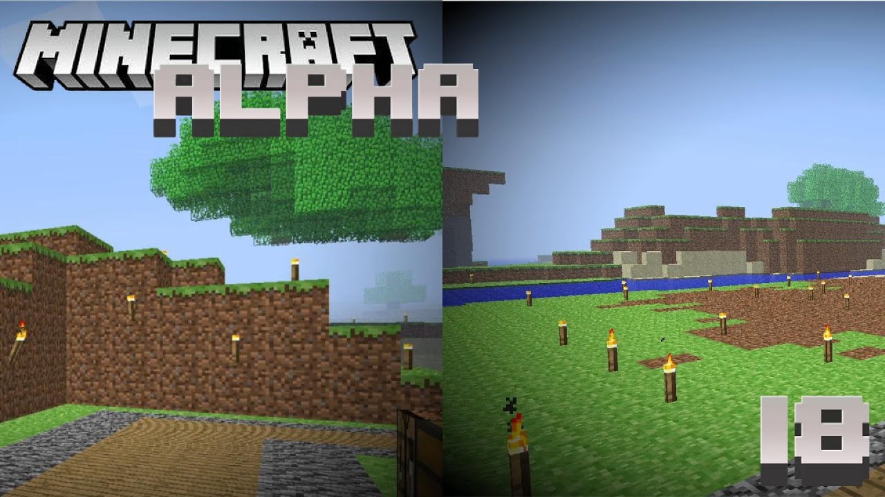 Clearing Out a Big Area For Future Builds in Minecraft Alpha! - YouTube