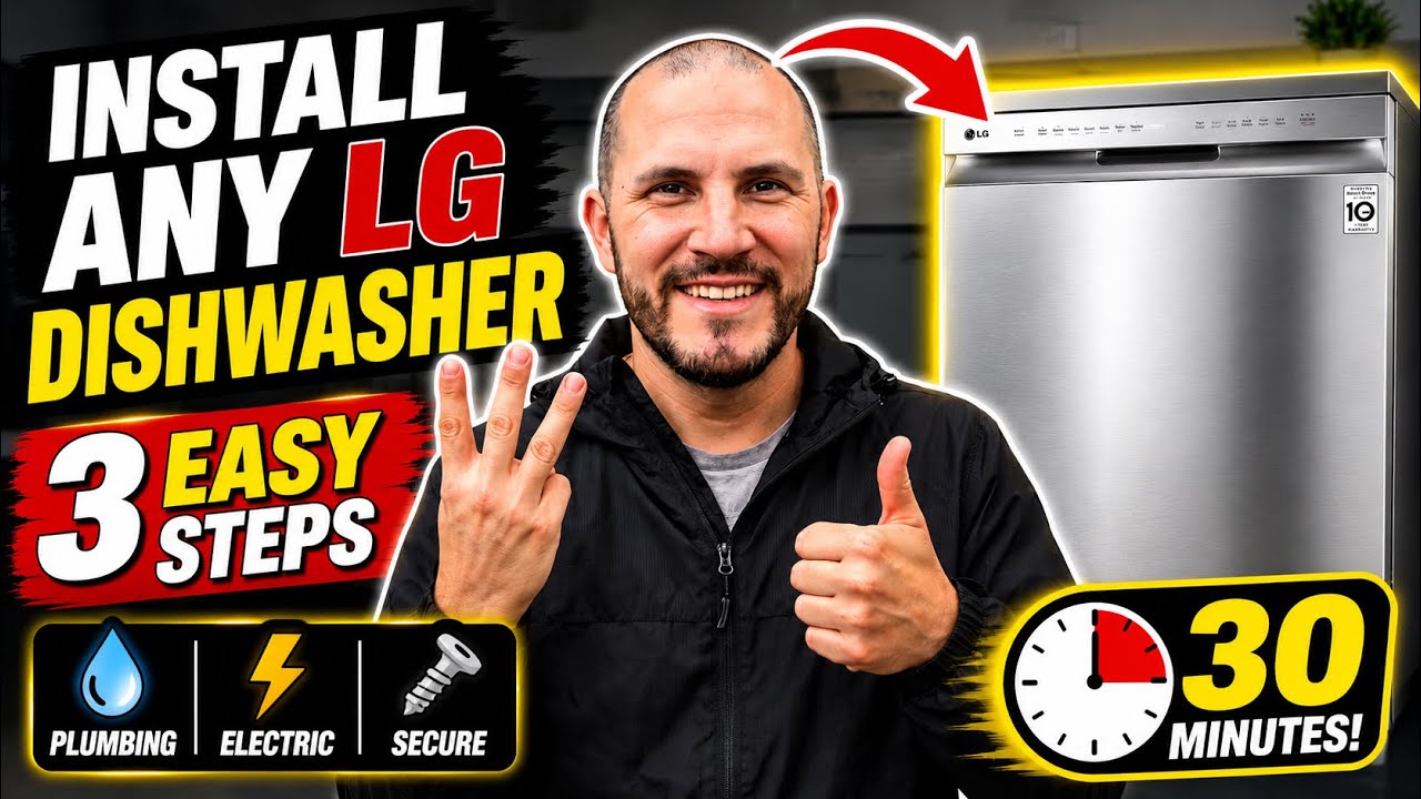 How to Install a Dishwasher in 3 Easy Steps! - YouTube