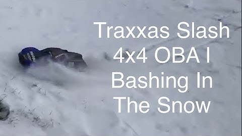 Traxxas Slash 4x4 On Board Audio I Bashing In The Snow