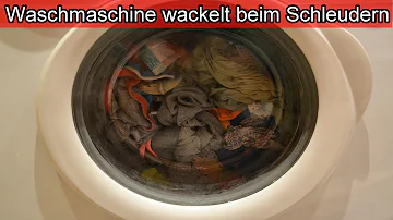 Was passiert wenn die Waschmaschine nicht gerade steht?