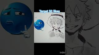 how to draw monkey d Luffy from one piece #drawing #shorts #anime #monkeydluffy