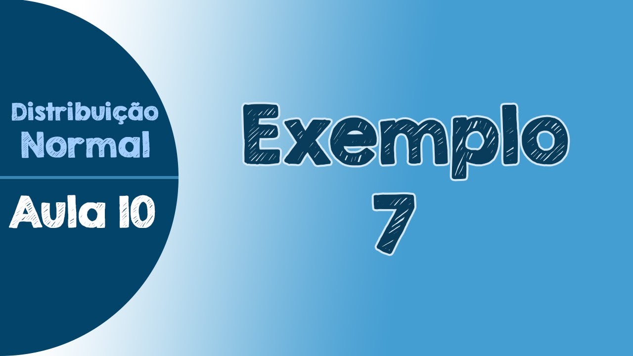 #10 - Exemplo 7 | Exercício Resolvido | Distribuição Normal