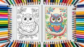 Christmas Owl Coloring Pages: Festive & Adorable Holiday Fun! 🎄🦉