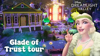 GLADE OF TRUST TOUR! Tiana’s Palace, Trolley Station & Bayou Market 🐸 Disney Dreamlight Valley