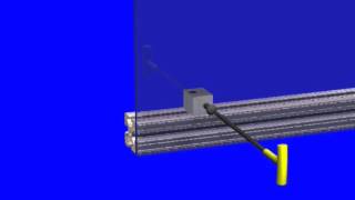 80\/20:  3D Depiction of How to Install a Panel Mount Block