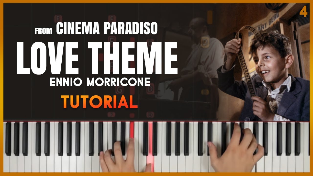 LOVE THEME from 'Cinema Paradiso' by Ennio Morricone | Piano Tutorial (Part 1) Slow, Detailed LOVE THEME from 'Cinema Paradiso' by Ennio Morricone | Piano Tutorial (Part 1) Slow, Detailed