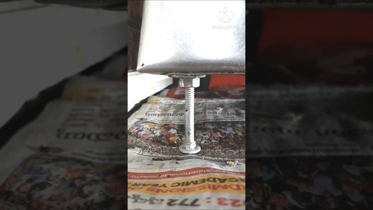 Gas stove leg repair DIY without rubber bush..