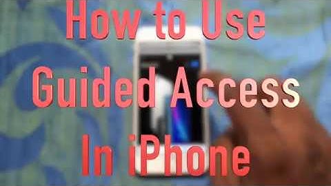 how to setup guided access in iphone