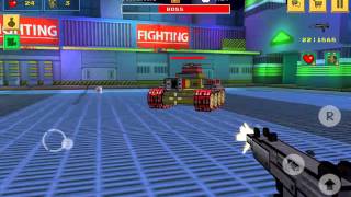 [Block Force - Pixel Style Gun Shooter Game] Beat the killer tank screenshot 1