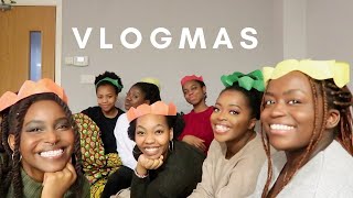 BIG CHRISTMAS DINNER &amp; SECRET SANTA WITH MY UNI HOUSEMATES | Vlogmas Day 7-9