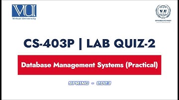 CS403P Lab Quiz-2 | Mastering Practical Software Engineering Skills | Virtual University Spring 2023