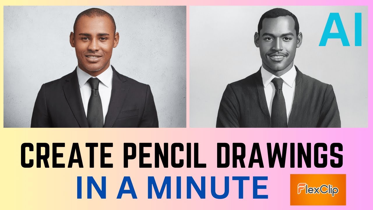 How To Create Pencil Drawing With AI | A Minute With AI - YouTube