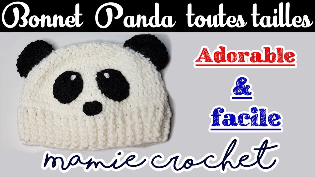 Bonnet panda pour enfant